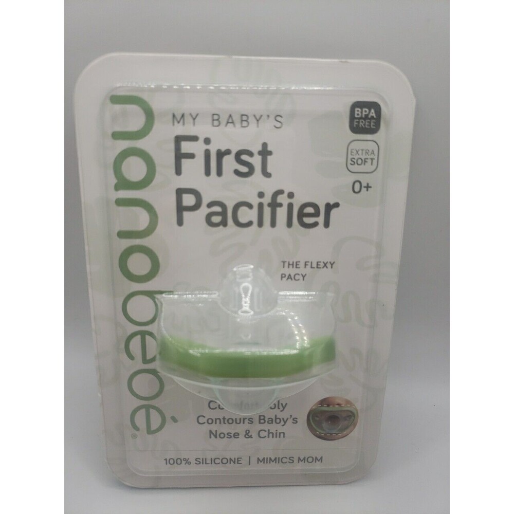 Nanobebe My Baby’s First Pacifier Silicone 0+ BPA Free Extra Soft
